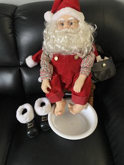 20” Mailman Santa Soaking His Feet