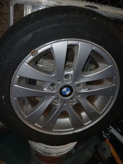 BMW aluminum  rim and tire