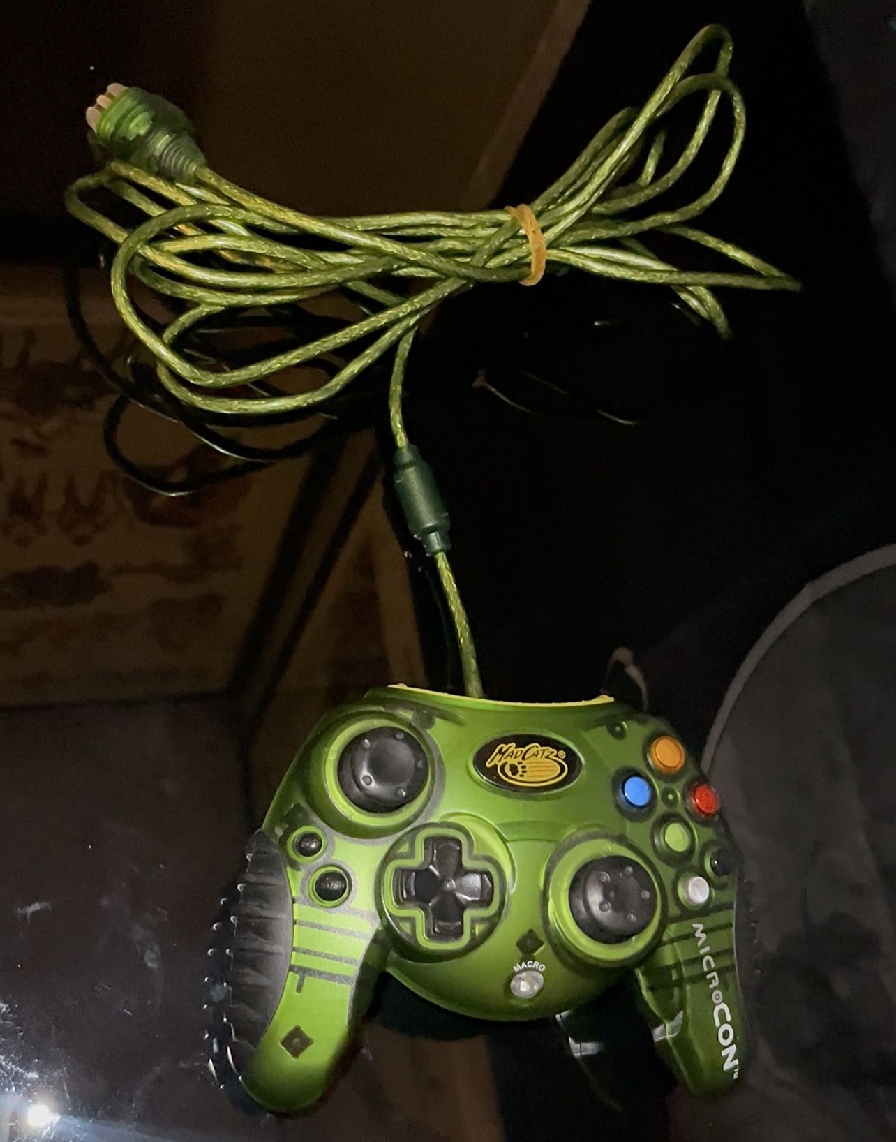 MadCatz Original Xbox Console Retro Green Wired Controller (Microcon)