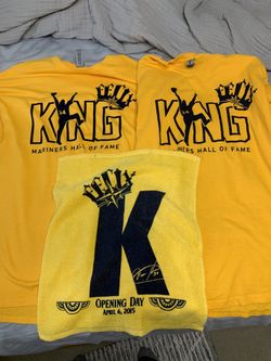 Seattle Mariners Felix Hernandez Hall Of Fame Shirt Giveaway XL + Opening Day Towel