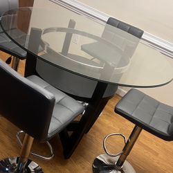 Glass Round Table That Seats 4 