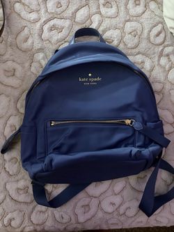 Kate spade navy blue backpack/purse