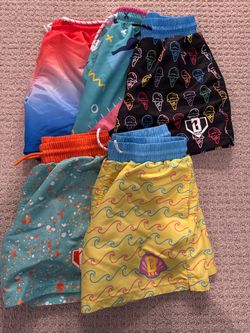 Baseball Lifestyle 5 Kids Printed Swim Shorts