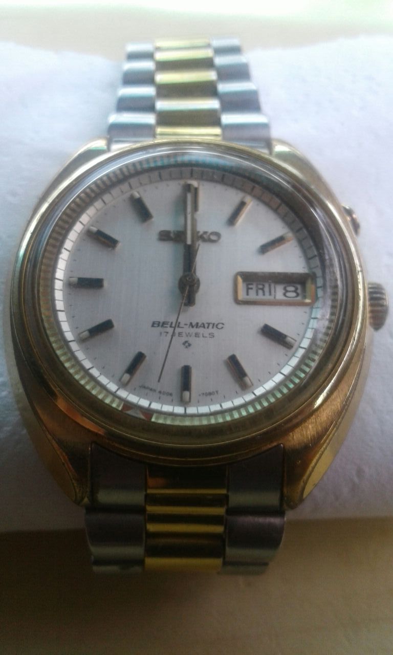 Vintage 1970s Seiko Bell-Matic 4006-7004 17 jewels automatic