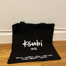 KSUBI Tote Bag – Black Canvas | Large Everyday Shopper | Streetwear Style