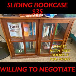 Sliding Bookcase style cabinet