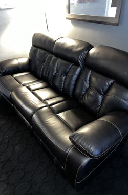 Brown sofa Recliner Couch with love seat