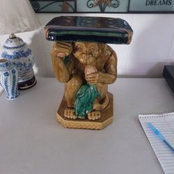 1970 Mcm Majolica Plant Stand