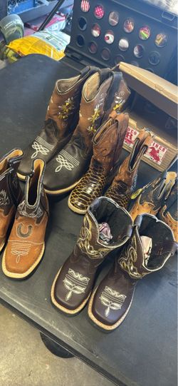 Kids Western Cowboy Boots – Lot of 5