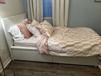 Ikea Malm Full Size Bed Frame And Drawers