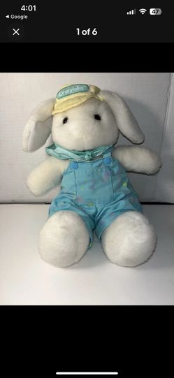 Rare Jumbo Hallmark Crayola Plush Easter Bunny Rabbit 40” Limited Release - Cute