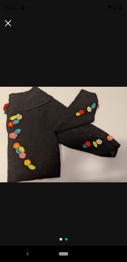 Little Girls Crochet Sweater