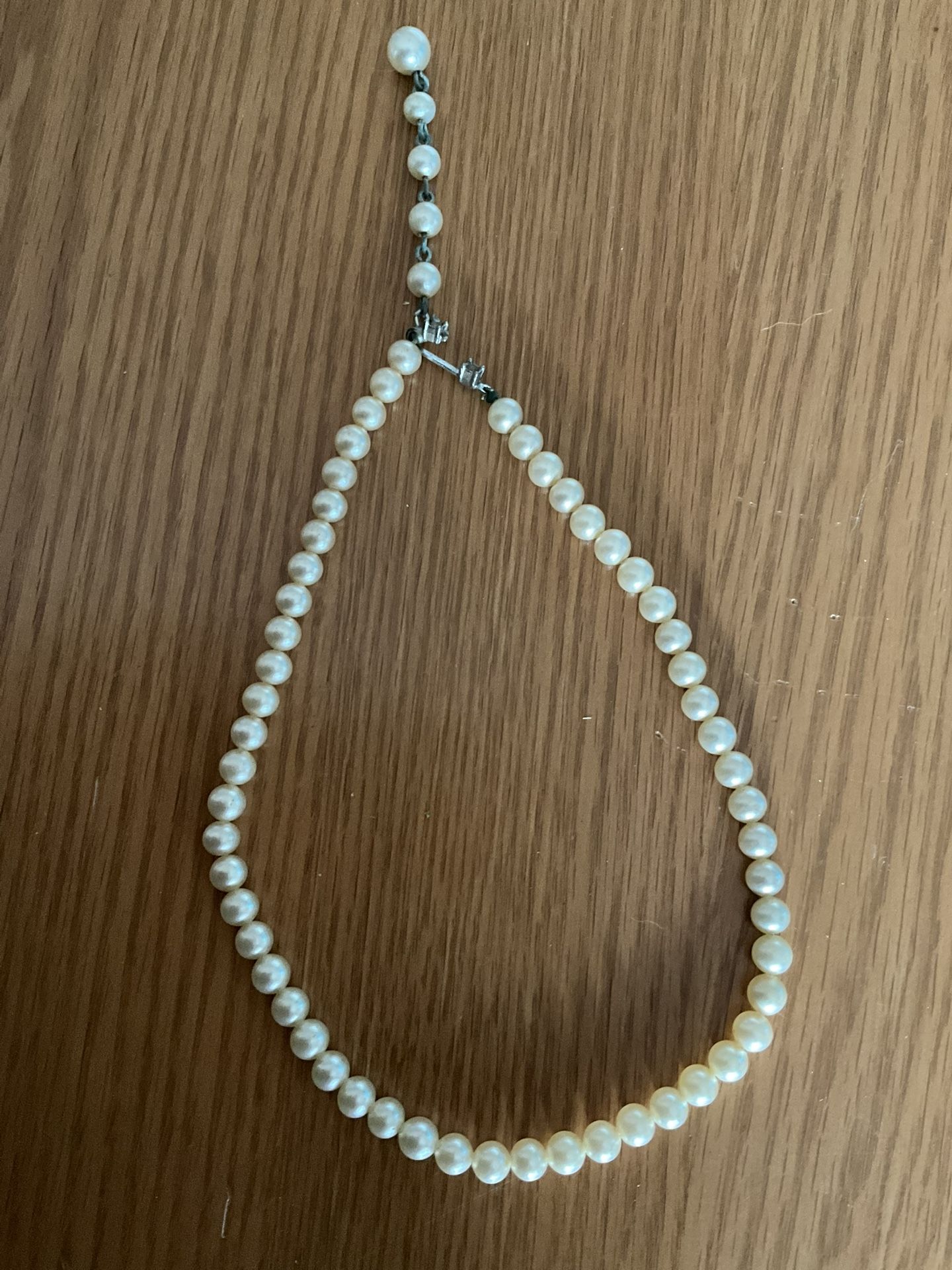 White Pearl Choker 12”