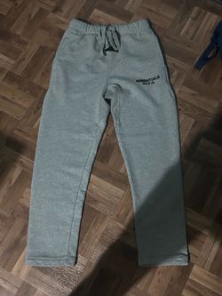 Essentials dark oatmeal sweatpants medium