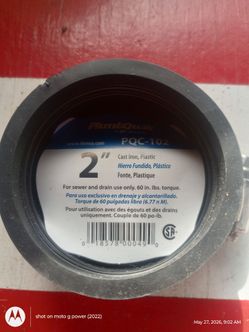 Pluñk Quick Pqç-102 2"cast iron plastic  2" qwik cap