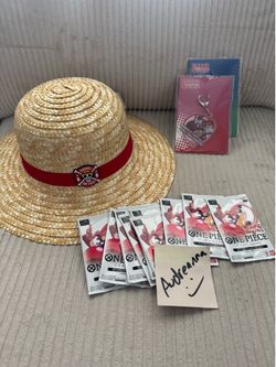 One Piece x Round 1 Promo Cards 10 Pack, Straw Hat and Kaychains