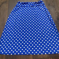Girls Blue polka dot skirt size 14 by courtenay #20