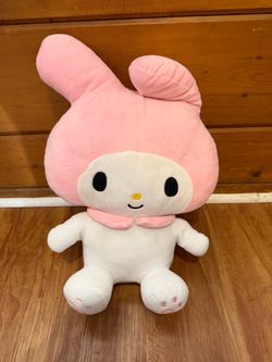 Sanrio My Melody Bunny Plush Backpack Hello Kitty Kawaii Pink Stuffed Bag