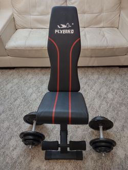Adjustable weight bench. Mint