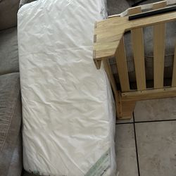 Toddler mattress and frame