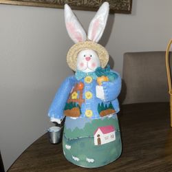 Easter decor bunny with carrots
