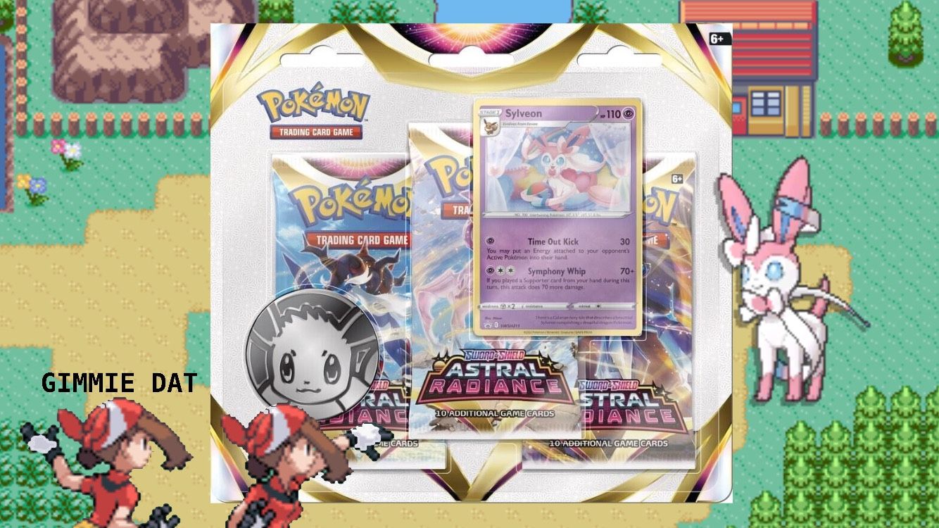 astral radiance 3 pack blister sylveon Pokémon