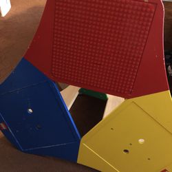 3 Sided Lego Table & (1 Chair Included) 