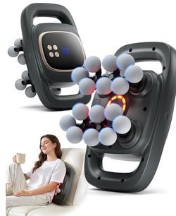 EIWAJKXE 16 Head Massager Deep Tissue, Back Massager with 3 Modes & 30 ntensity Levels