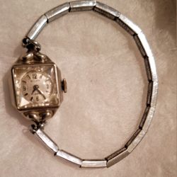 Vintage Belair 17 Jewels Women's Silver Watch