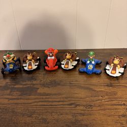 Lot of 6 McDonalds Mario Kart Nintendo Happy Meal Toys