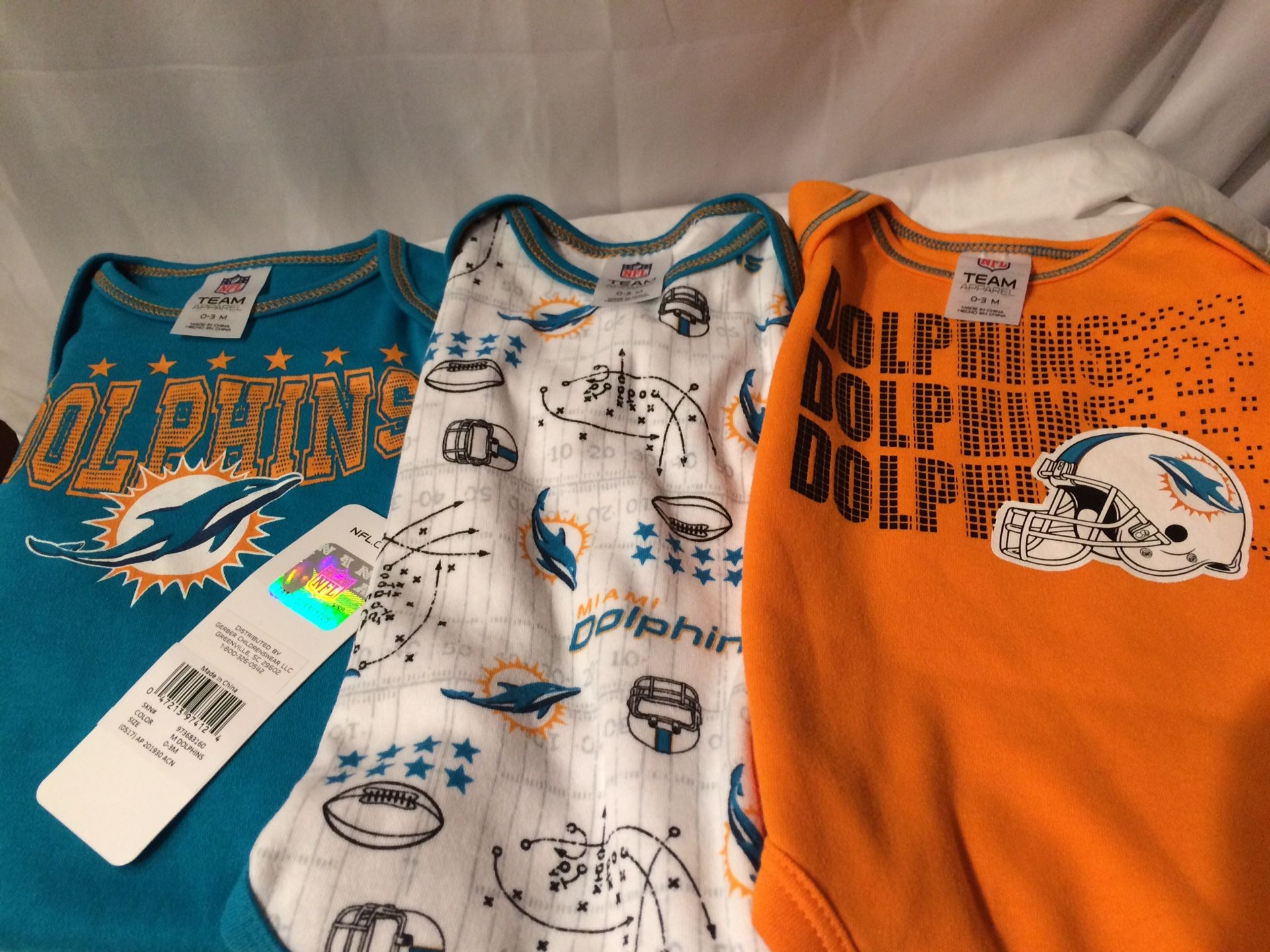 Miami Dolphins Onesies