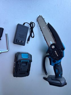 ShinyLink Cordless Mini Chainsaw with Battery and Charger