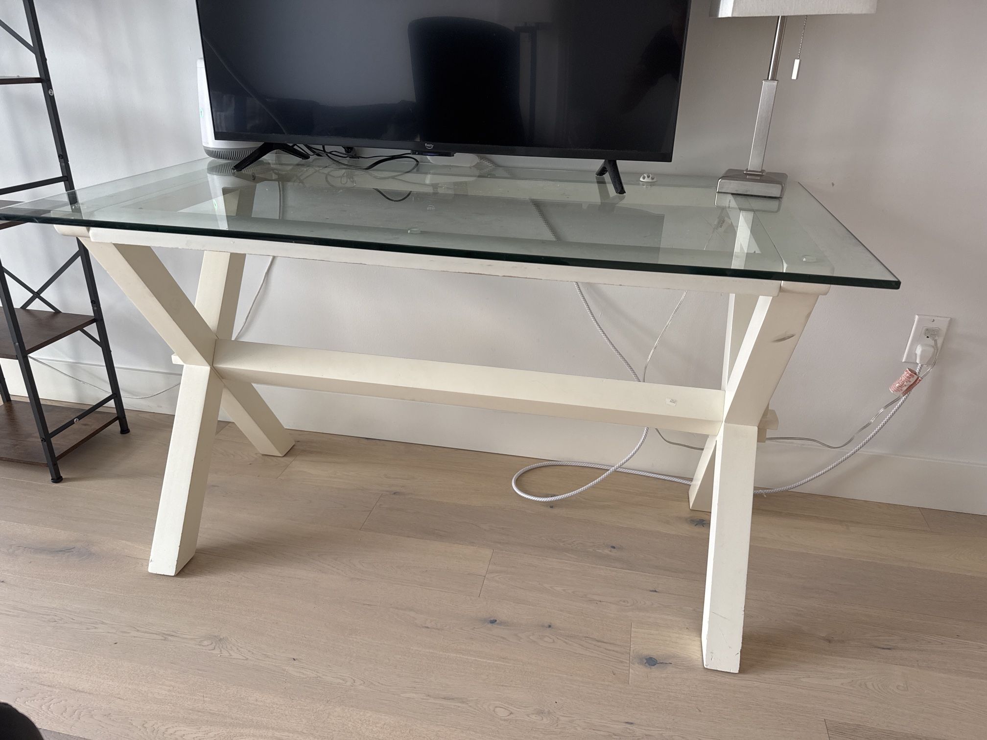 Sturdy Glass top Desk