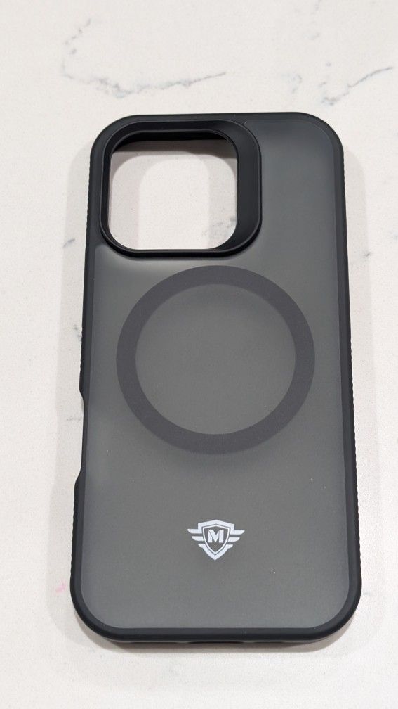 Black Magsafe Case For Apple iPhone 16 Pro 6.3 Inch
