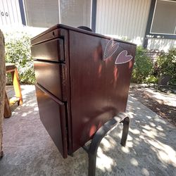Wood File Cabinet 