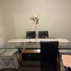 Glass Dining Table 