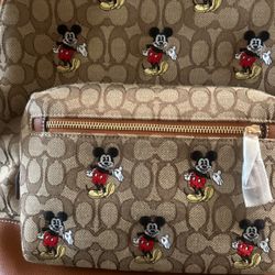 Brand New Mickey Mouse Coach Back Pack 