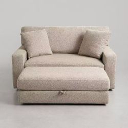 Costco Thomasville Gilroy Fabric Oversized Storage Chair and Storage Ottoman $240