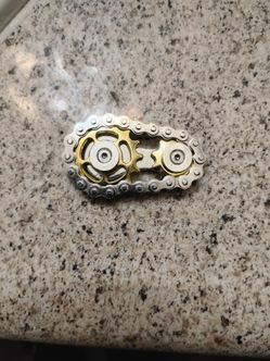 Bike chain gear fidget  spinner