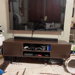 Mid Century Modern TV Stand for 55 60 inch TV Entertainment Center with Storage Media TV Console Table for Living Room Bedroom and Office
