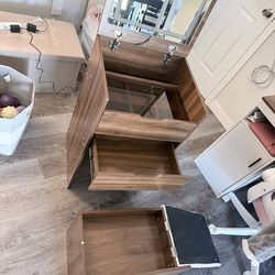 2 in 1 vanity / night stand