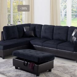 New Sectional And Ottoman 