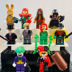 Batman Gotham Villains 10pc Minifigure Set LEGO Compatible DC