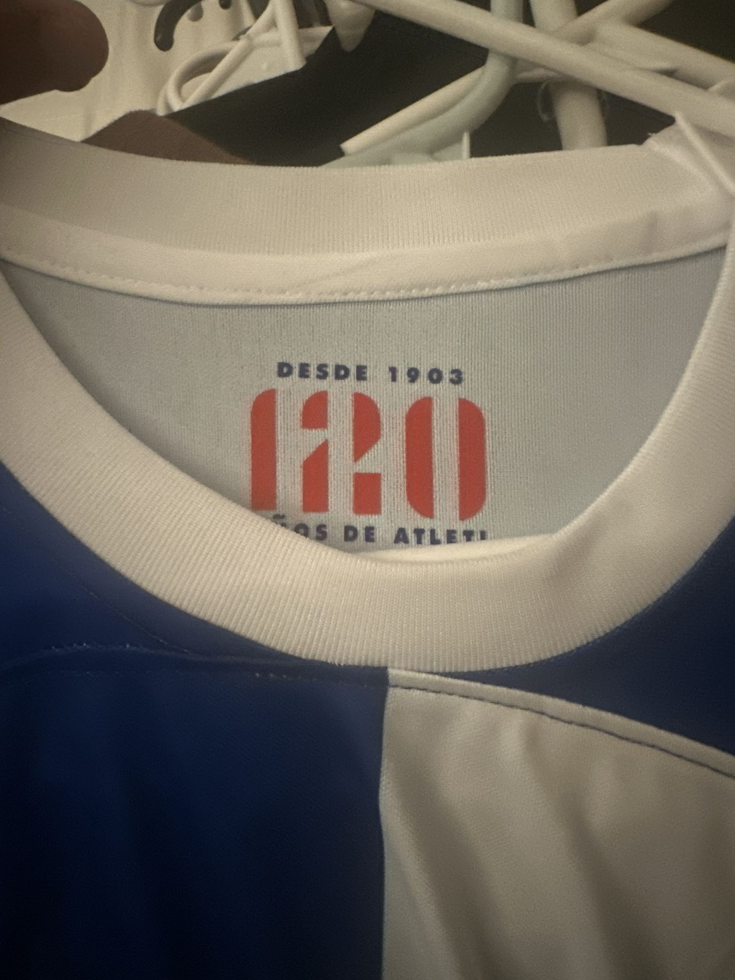 ATLETICO BLUE JERSEY 120 Years Size XL