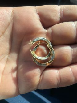 Ear hoops gold  new