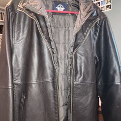 Dockers leather jacket small