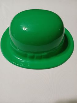 BRAND NEW GREEN PLASTIC HAT