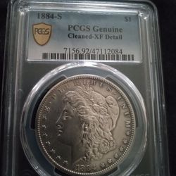 Xf 1884 S Morgan Silver Dollar 