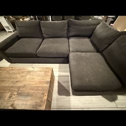 Large Black Couch 
