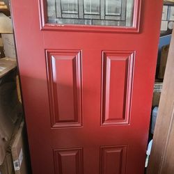 FRONT DOOR.....FIBERGLASS.....36" X 80".....NEW WITH SOME SCRATCHES....$ 400